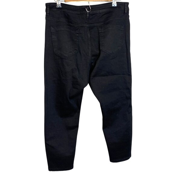 ASOS Denim Women's Black High Rise Ankle Cropped Jeans Size 34x26 - Picture 2 of 6